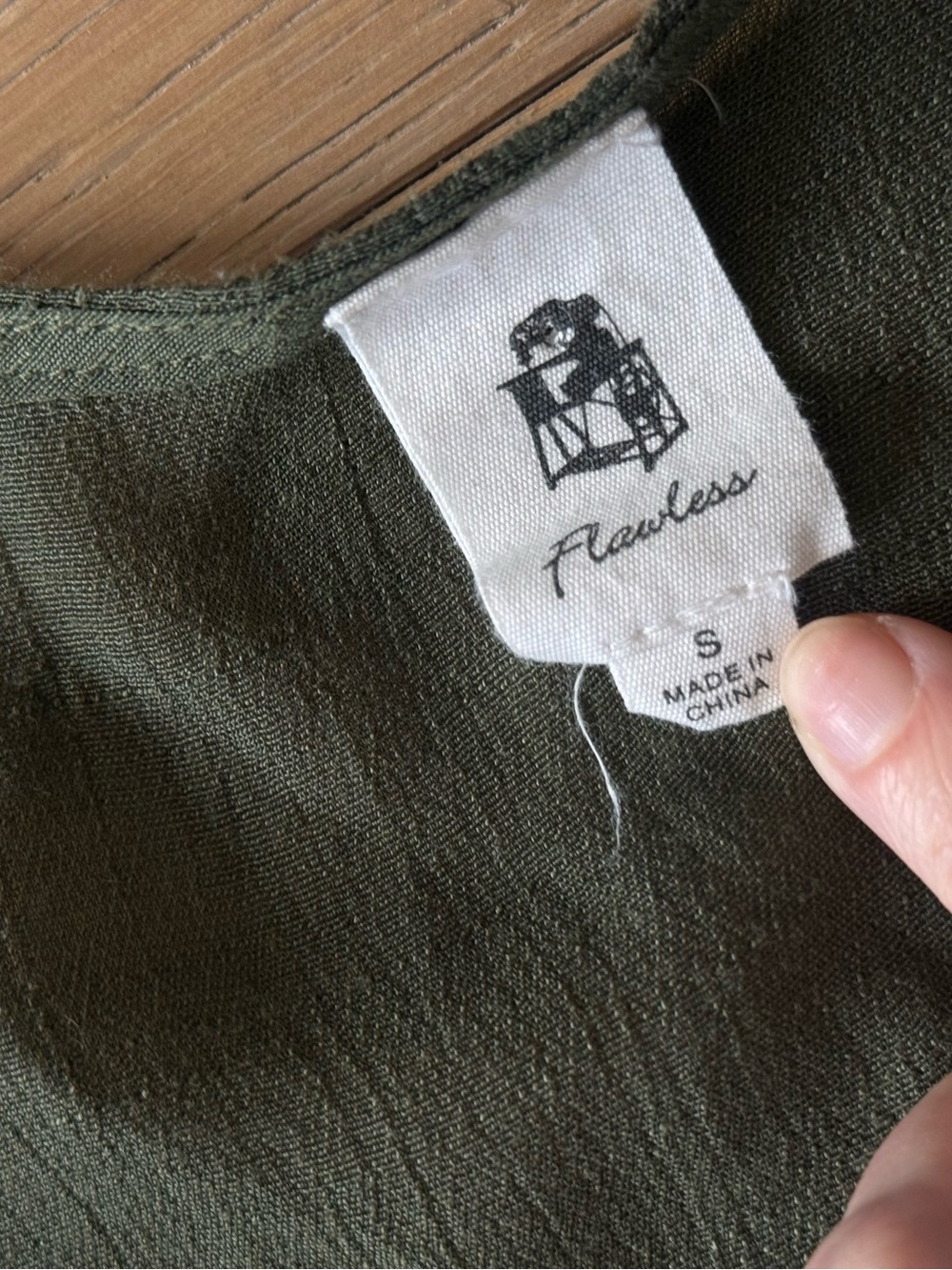 Olive Ruffle V-Neck Dress - Picture 5 of 5
